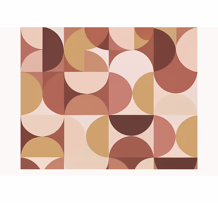 Master bedroom wallpaper retro pink figures design - TenStickers