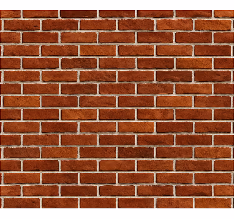 Living room wallpaper classic red brick texture - TenStickers