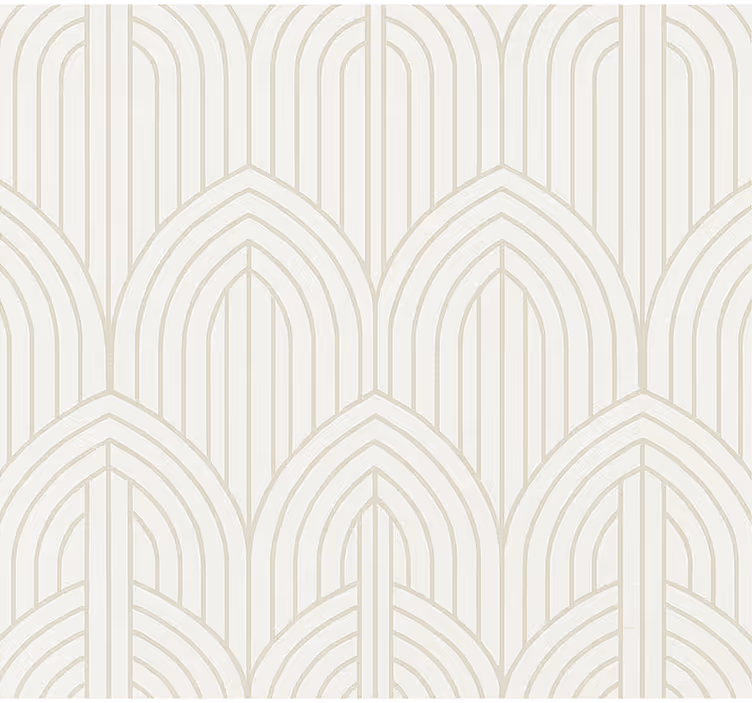 Living room wallpaper white wood style - TenStickers