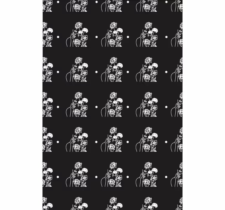 Flower wallpaper woman and sunflowers minimalist design - TenStickers