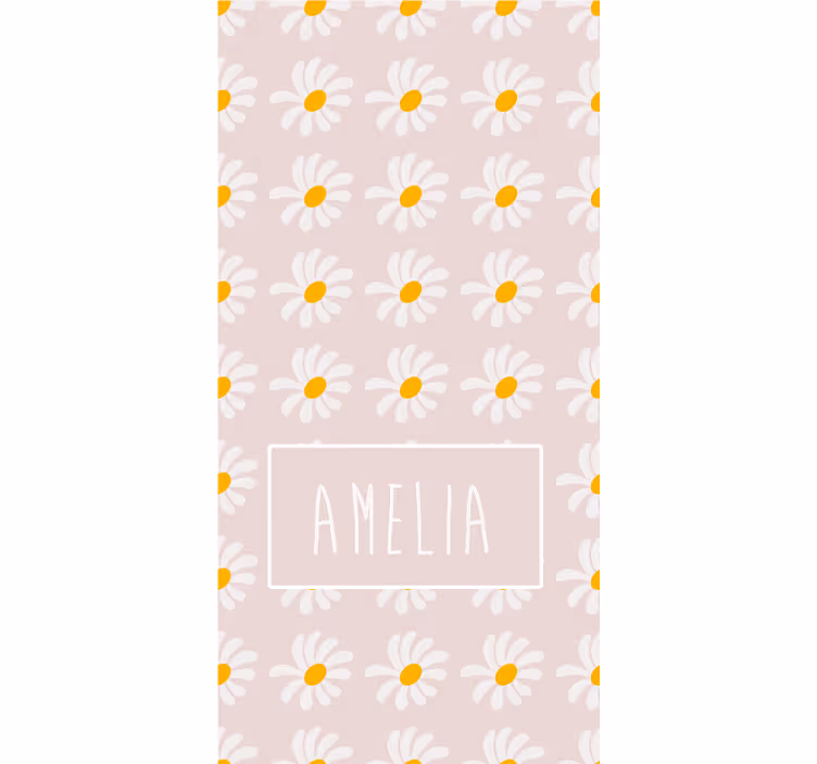 Floral ornament wallpaper with bohemian flowers design - TenStickers