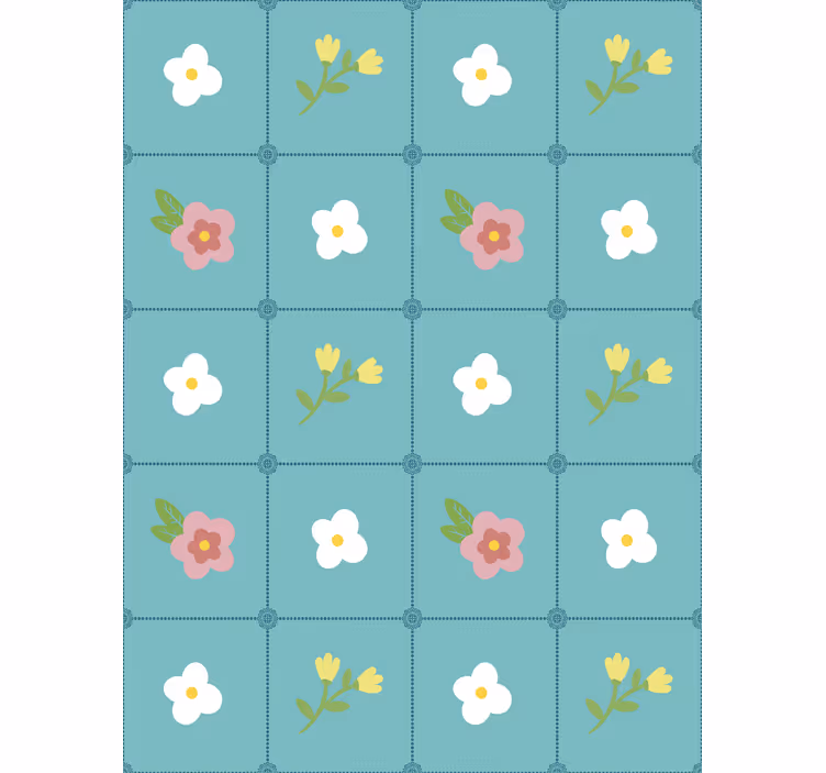 Floral ornament wallpaper granny chic floral decor - TenStickers