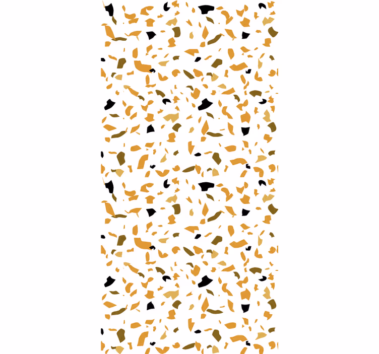 Master bedroom wallpaper in warm terrazzo colors - TenStickers