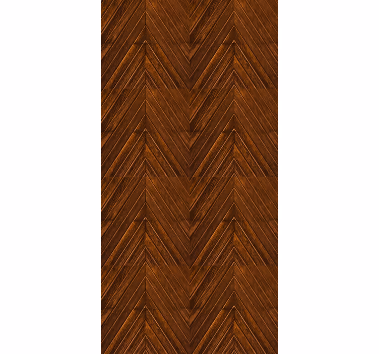 Master bedroom wallpaper in cosmopolitan wood zigzag - TenStickers