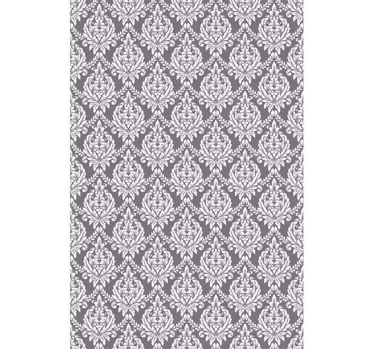 Master bedroom wallpaper grey damask design - TenStickers