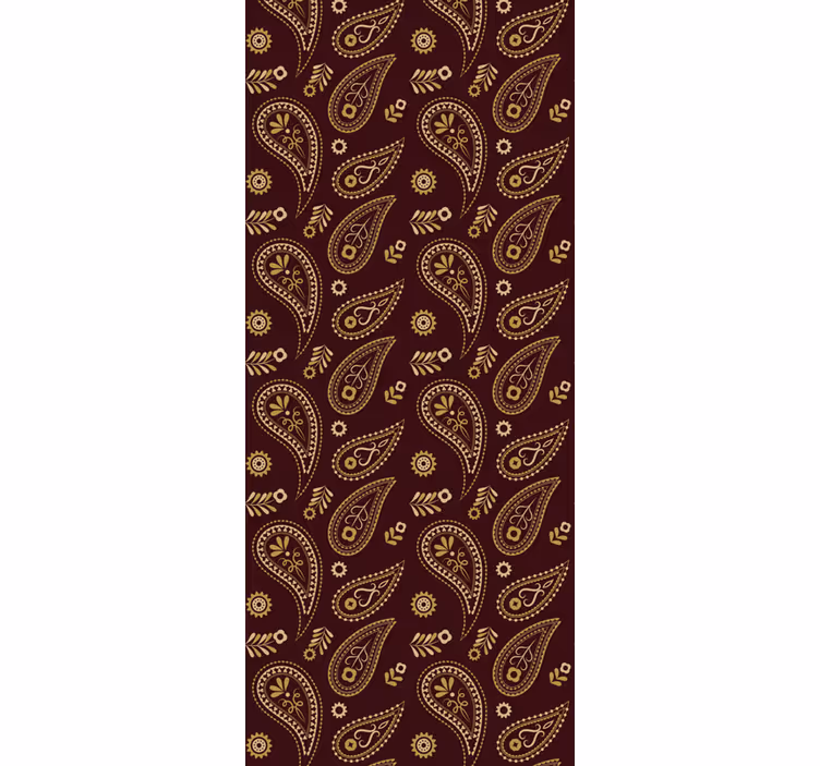 Bedroom wallpaper classic indian design - TenStickers