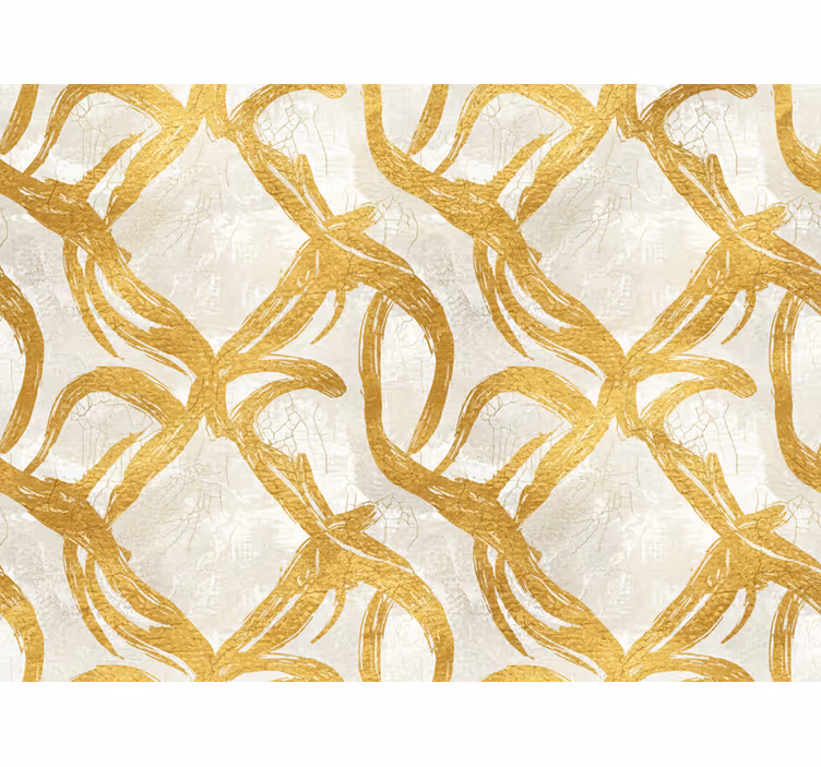 Living room wallpaper golden paint texture design - TenStickers