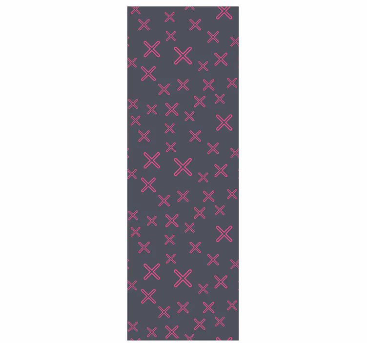 Bedroom wallpaper colorful geometric cross design - TenStickers