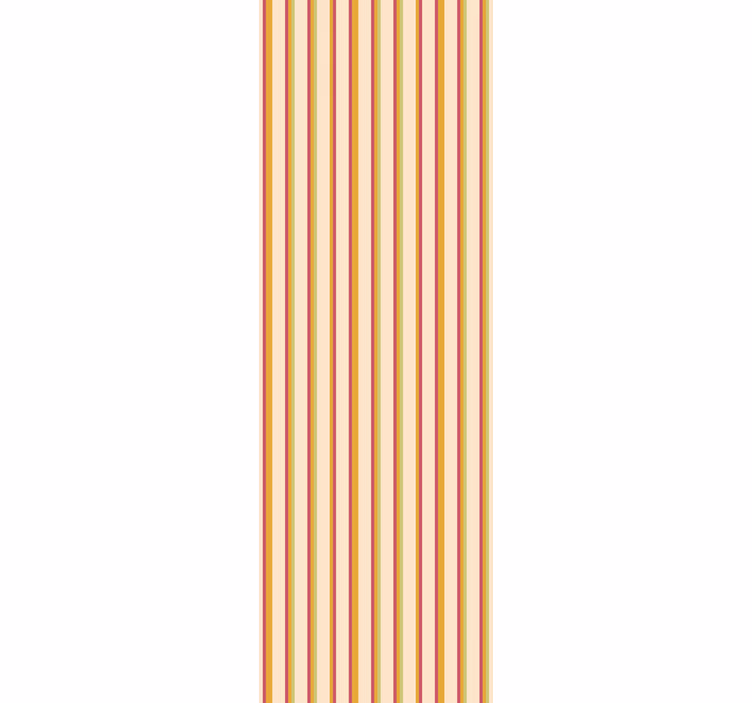 Bedroom wallpaper retro pastel striped design - TenStickers