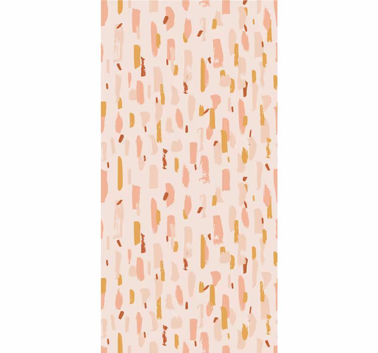 Bedroom wallpaper in petal-shaped brush strokes - TenStickers