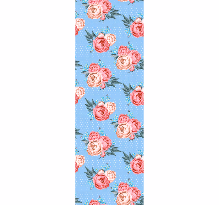 Bedroom wallpaper shabby chic on polka dot vector - TenStickers