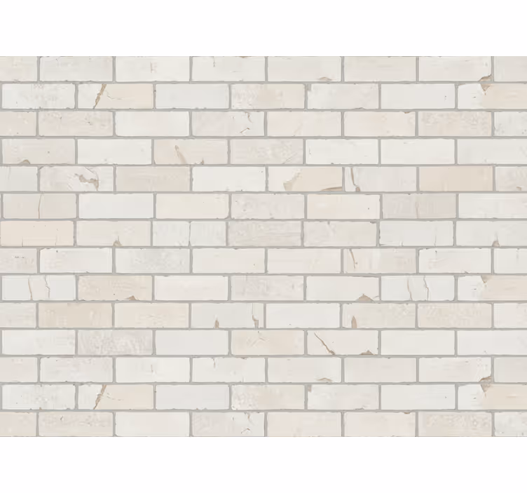 Industrial wallpaper light-colored bricks - TenStickers