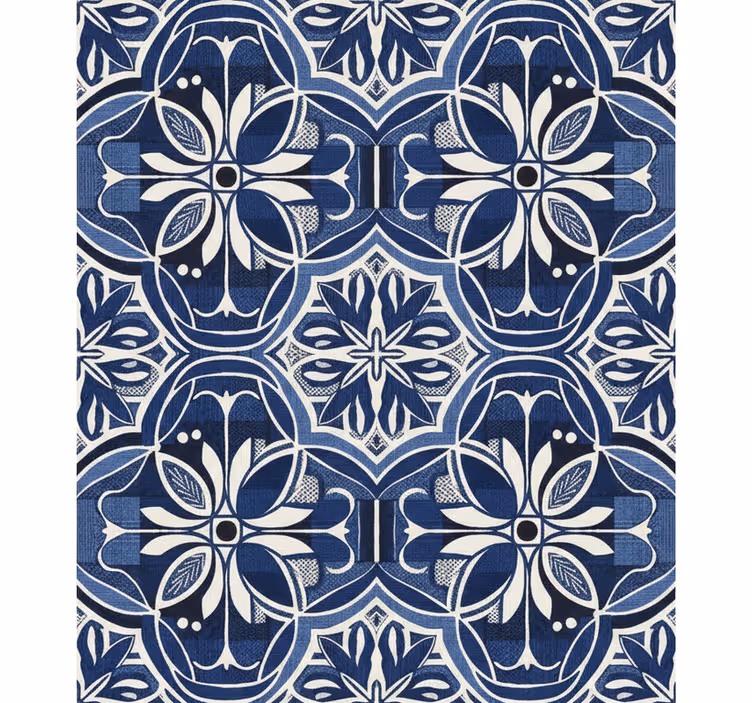 Navy blue wallpaper navy fabric design - TenStickers