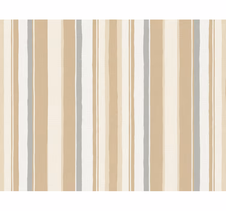 Vertical line wallpaper farmhouse white beige - TenStickers