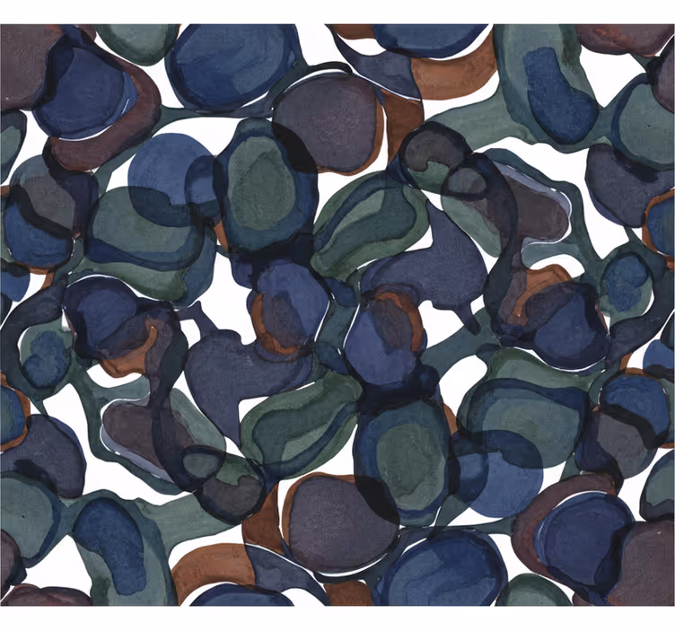 Abstract wallpaper with swirly dark design - TenStickers