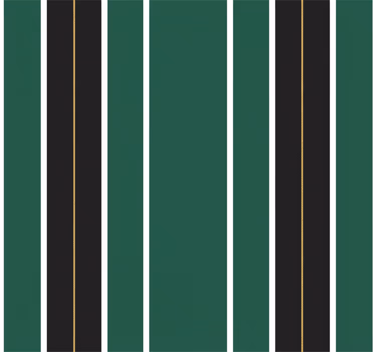 Vertical line wallpaper in green and black stripes - TenStickers
