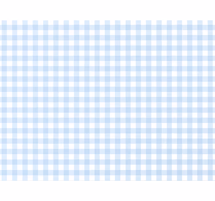 Square wallpaper light and airy blue gingham - TenStickers