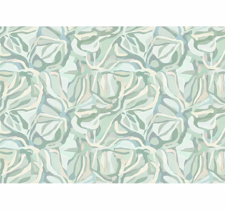 Textured wallpaper in pastel green fabric - TenStickers