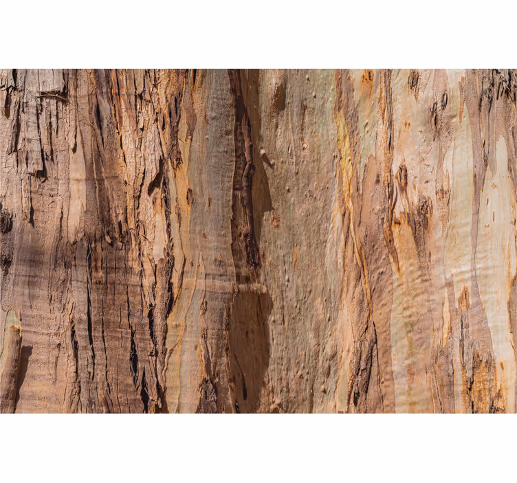 Rustic wallpaper with brown tree bark texture - TenStickers