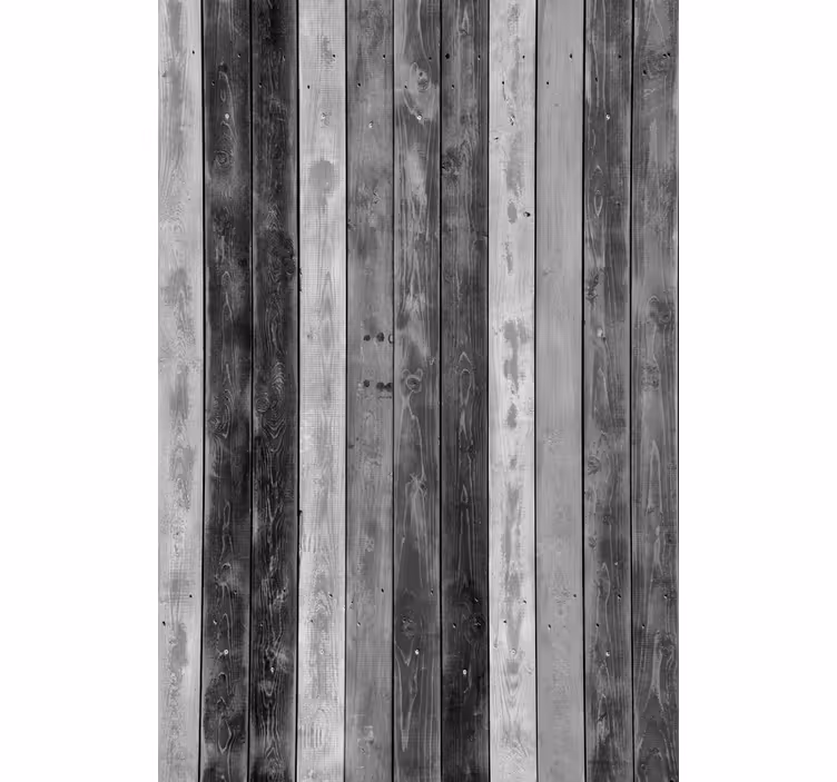 Rustic wallpaper rustic gray wooden planks - TenStickers