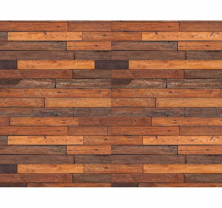 Rustic wallpaper wooden planks - TenStickers