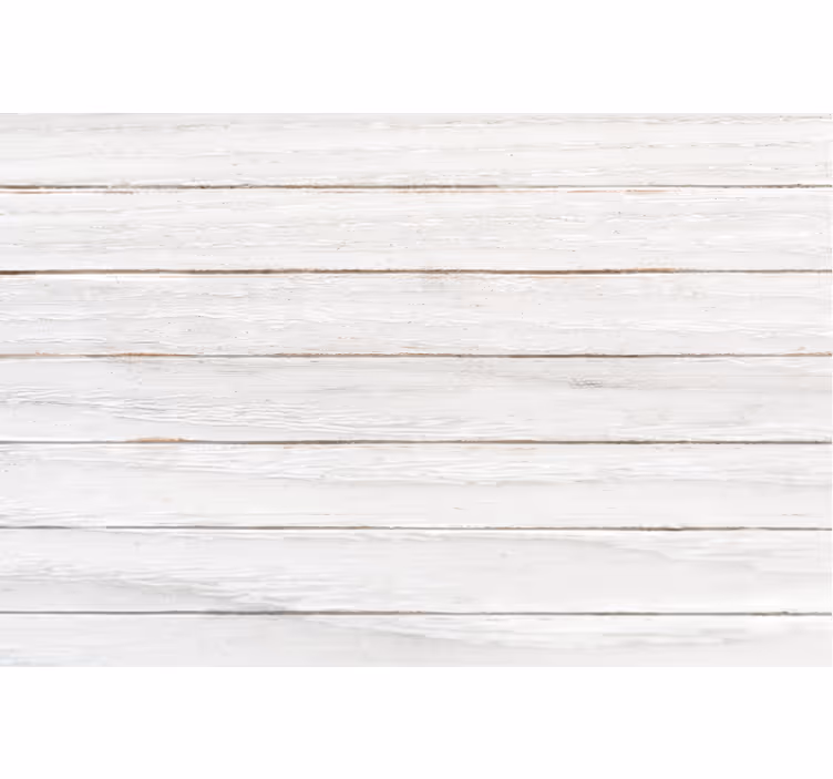 White wallpaper in modern white wood style - TenStickers