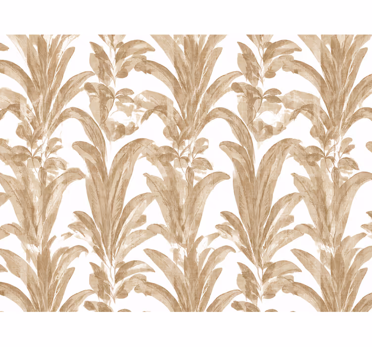 Landscape wallpaper striped palm leaf pattern - TenStickers