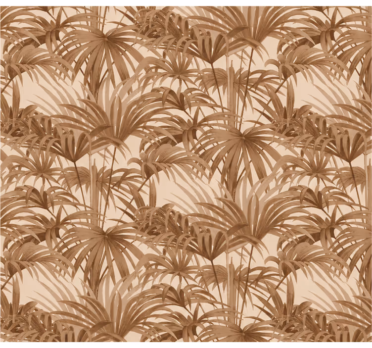 Landscape wallpaper tropical leaf full pattern - TenStickers