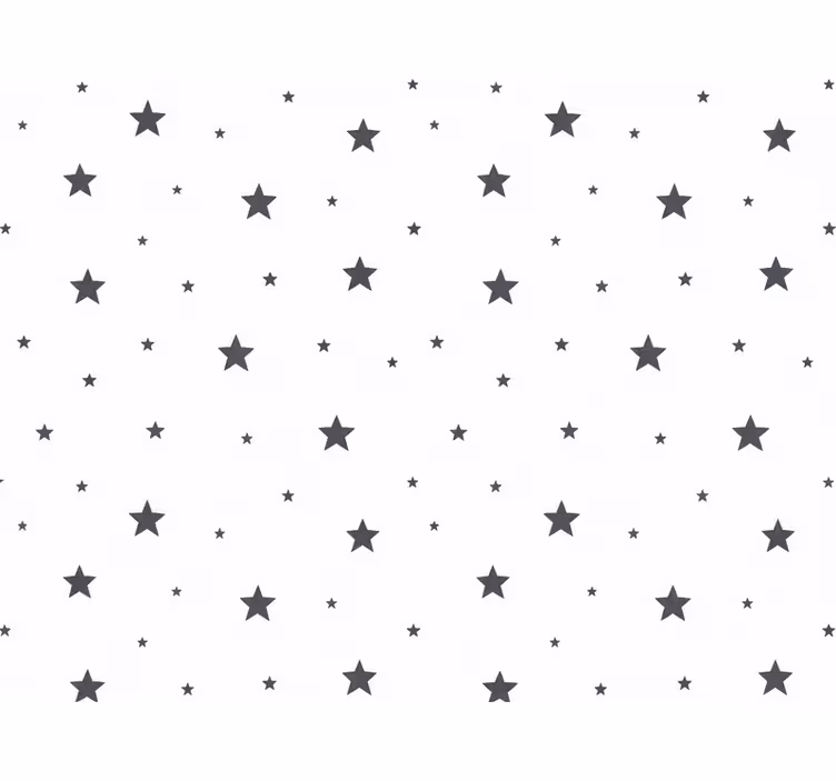Nursery wallpaper dark stars and dots - TenStickers