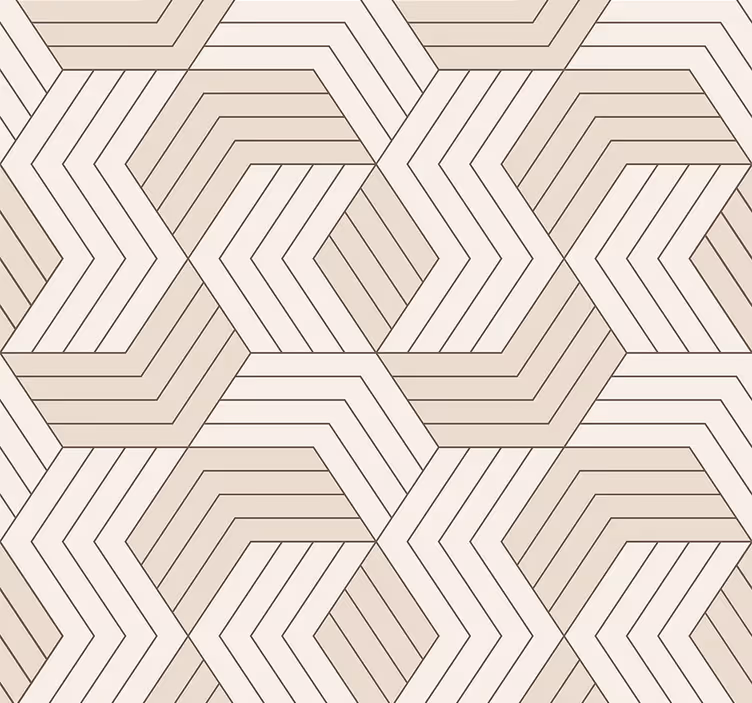 Geometric Flooring geometric wallpaper - TenStickers