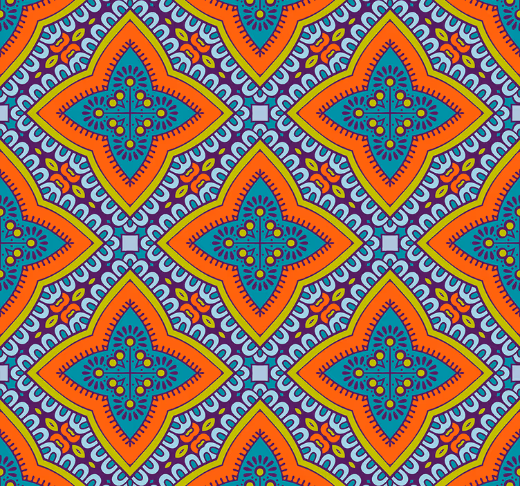 Geometric wallpaper for stylish home decor - TenStickers