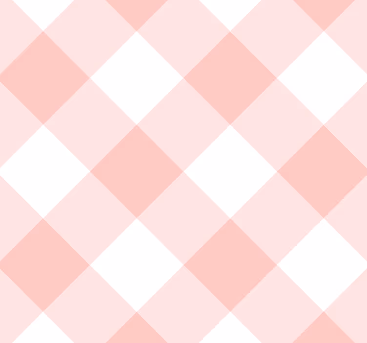 Pink and white Square Wallpaper - TenStickers