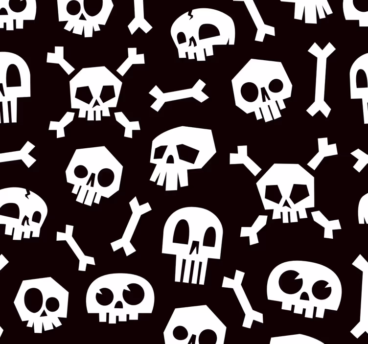 Halloween skeleton w Wallpaper - TenStickers