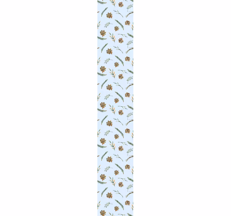 Soft botanical print flower wallpaper - TenStickers