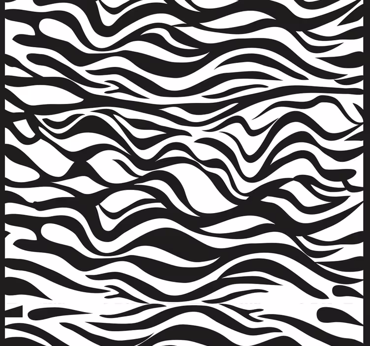Zebra wallpaper zebra stripes design - TenStickers