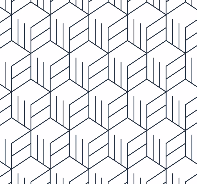 Geometric wallpaper with geometric line pattern - TenStickers