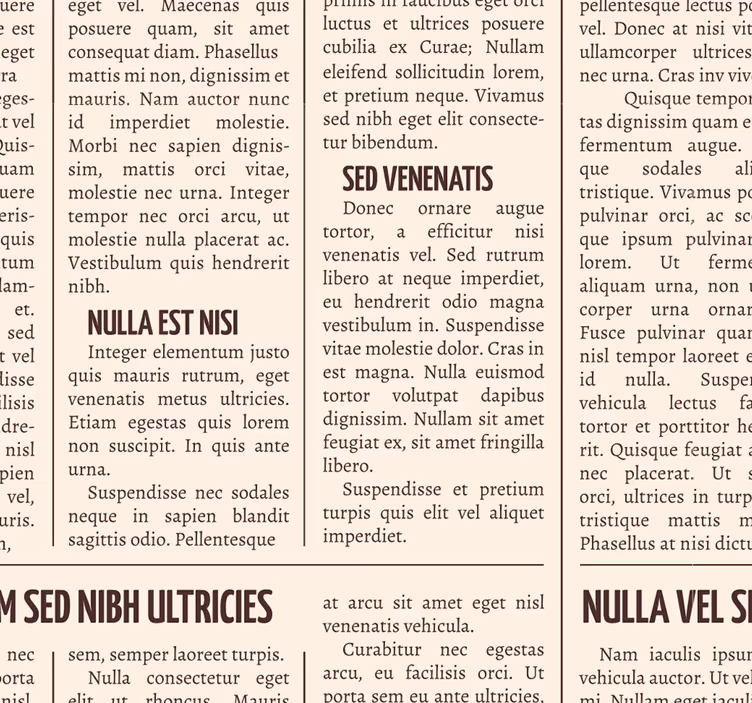 Wallpaper vintage newspaper print Abstract - TenStickers