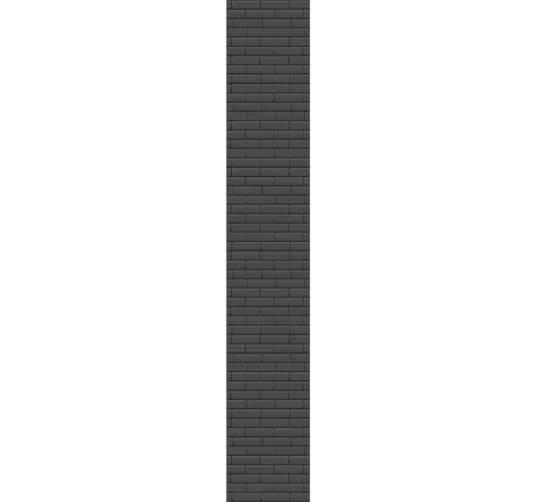 Black elegant texture brick wallpaper - TenStickers