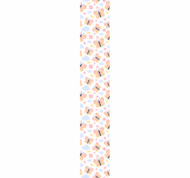 Butterfly wallpaper with butterfly cloud patterns - TenStickers