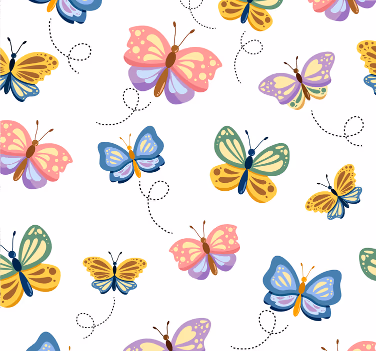 Butterfly wallpaper butterfly design - TenStickers