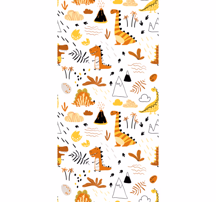 Safari Adventure dinosaurs wallpaper - TenStickers