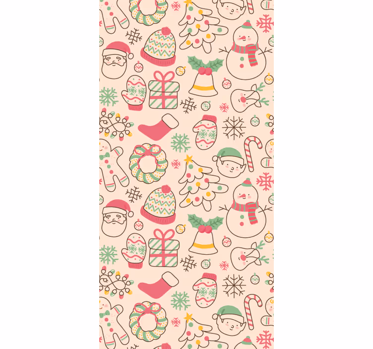 Festive Season Cheer christmas wallpaper - TenStickers