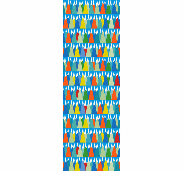 Abstract Mountain Geometry geometric wallpaper - TenStickers