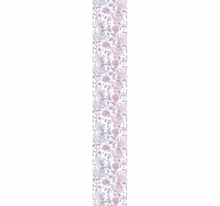 Decorative Bird Grace ornamental wallpaper - TenStickers
