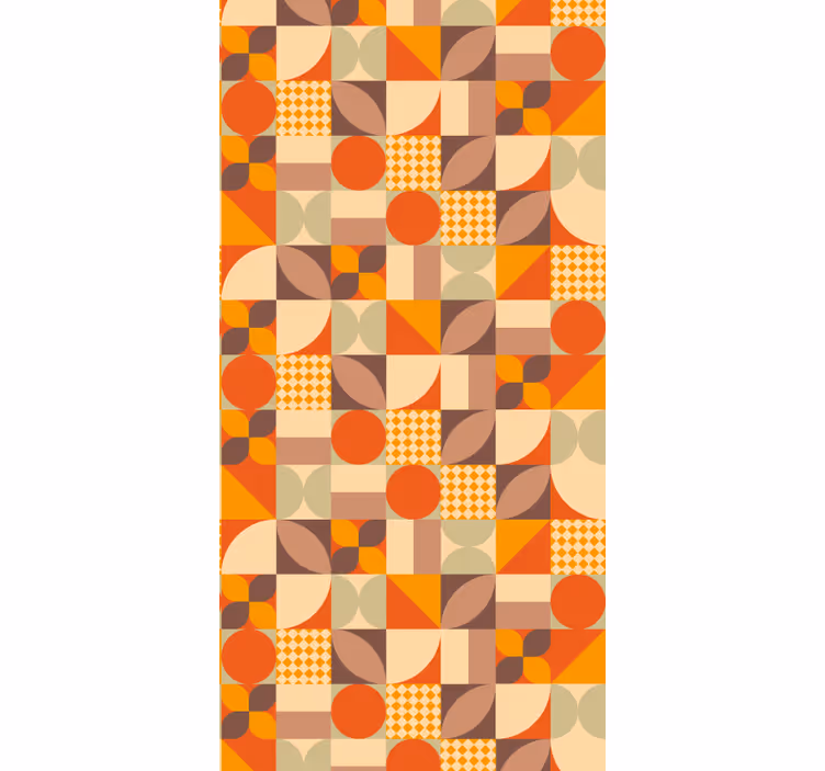 Geometric wallpaper retro geometric shapes - TenStickers