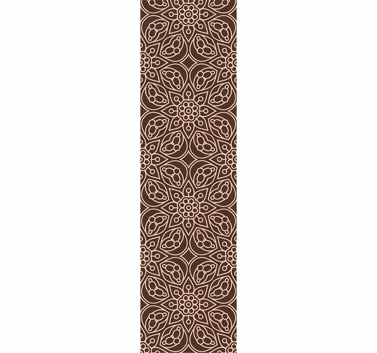 Floral ornament wallpaper floral symmetry design - TenStickers
