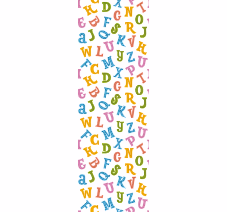 Alphabet Fun letter wallpaper - TenStickers