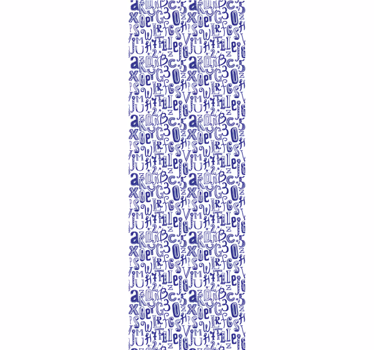 Words and numbers Letter Wallpaper - TenStickers