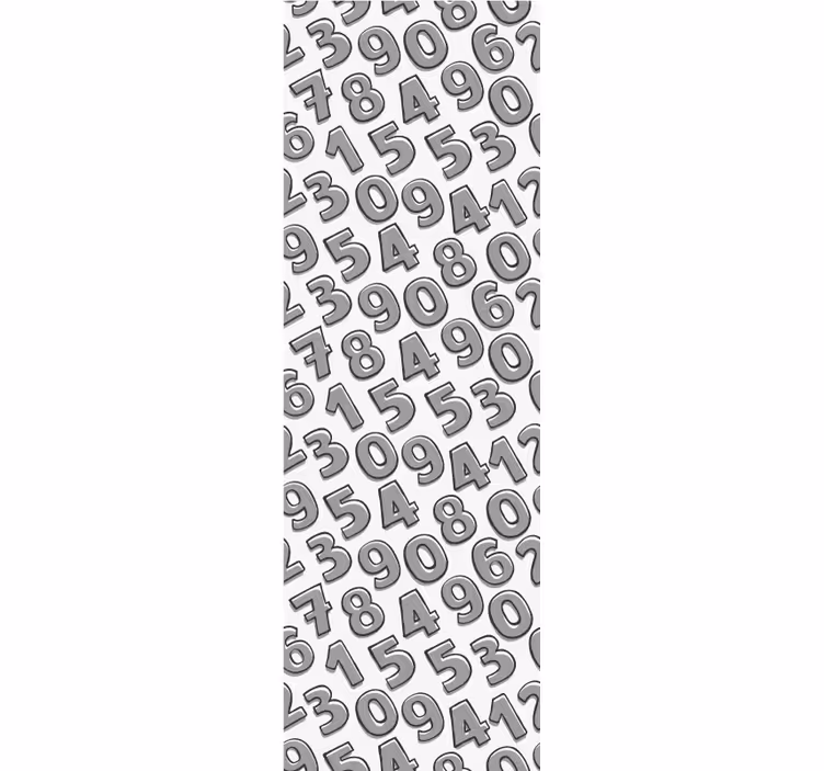 Number Arrangement letter wallpaper - TenStickers