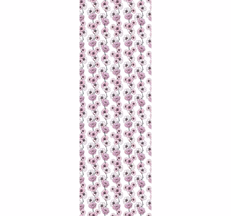 Floral Blossoms flower wallpaper - TenStickers